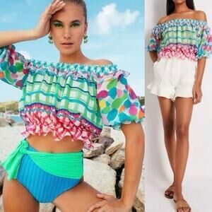PatBO Antibes Off-The-Shoulder Top